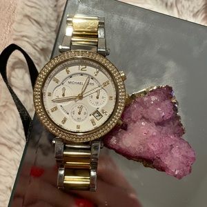 michael joe’s watch gold and silver